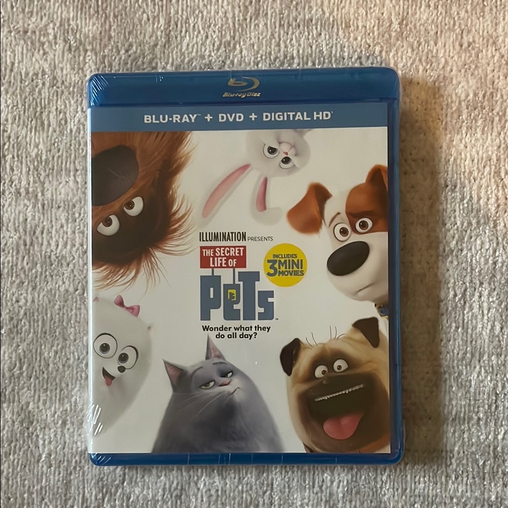 The Secret Life of Pets Blu-ray + DVD + Digital HD - Unopened